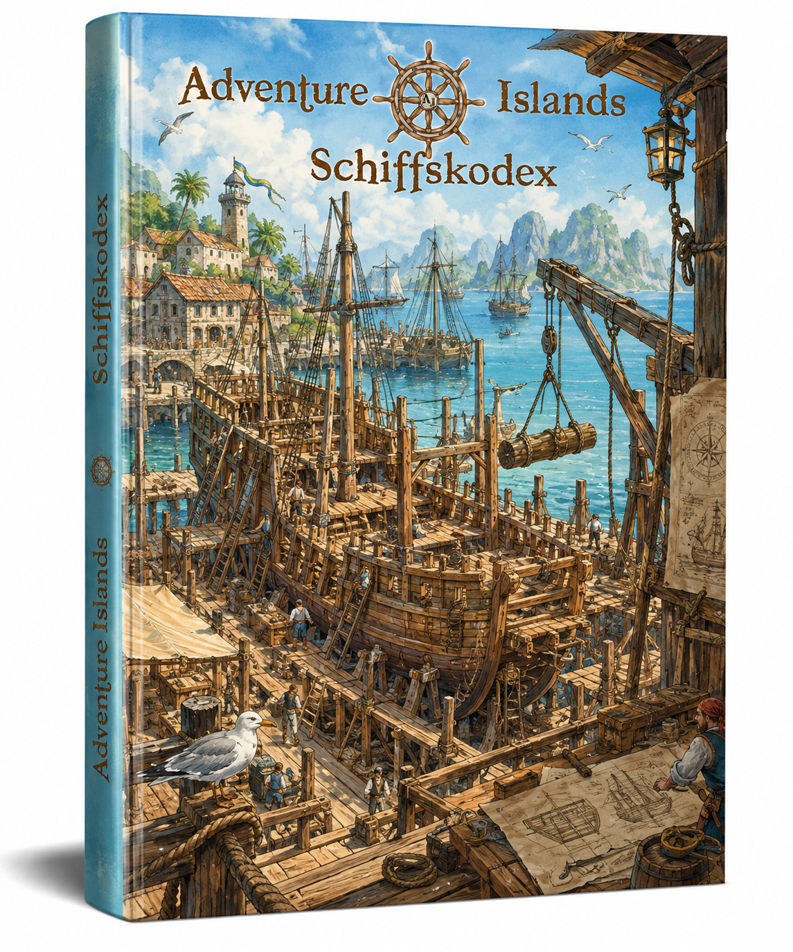 PDF: Adventure Islands Schiffskodex – Das große Quellenbuch für Schiffe, Seefahrt und maritime Kampagnen 1 Cover Schiffskodex